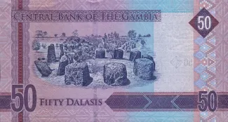 Gambia 50 Dalasis, 2015 reverse