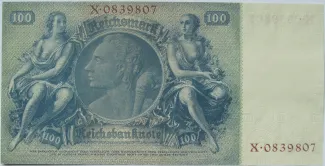 German Democratic Republic 100 Mark, 1948 reverse