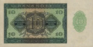 German Democratic Republic 10 Mark, 1948 reverse
