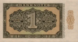 German Democratic Republic 1 Mark, 1948 reverse