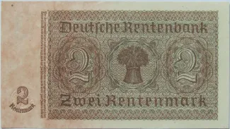 German Democratic Republic 2 Mark, 1948 reverse
