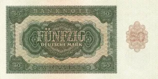 German Democratic Republic 50 Mark, 1948 reverse