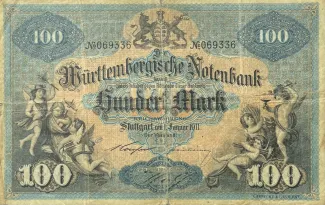 German States 100 Mark, 1902-1911 obverse