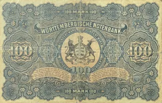 German States 100 Mark, 1902-1911 reverse