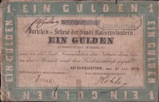German States 1 Gulden, 1870 obverse