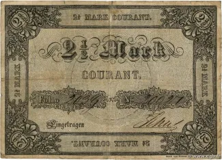 German States 2.5 Mark, 1851 obverse