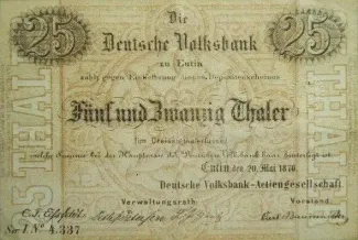 German States 25 Thaler, 1870 obverse