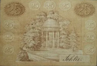 German States 25 Thaler, 1870 reverse