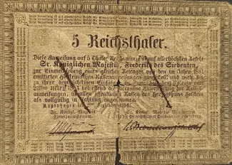 German States 5 Reichsthaler, 1854 obverse