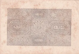 German States 5 Thaler, 1824 reverse