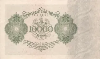 Germany 10.000 Mark, 1922 reverse
