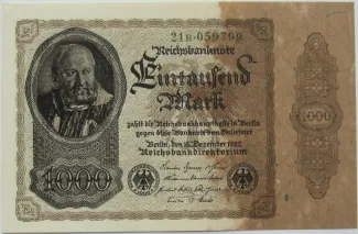 Germany 1,000 Mark, 1922 P-82 obverse