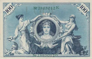 Germany 100 Mark, 1908 reverse