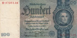 Germany 100 Reichsmark, 1935 obverse