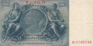 Germany 100 Reichsmark, 1935 reverse
