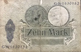 Germany 10 Mark, 1906 reverse