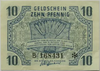 Germany 10 Pfennigs, 1947 obverse