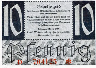 Germany 10 Pfennigs, 1947 obverse