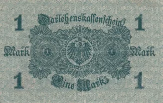 Germany 1 Mark, 1914 reverse