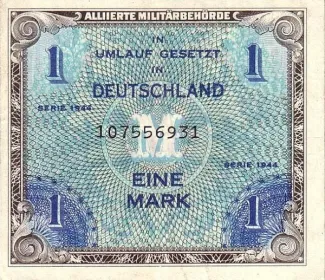 Germany 1 Mark, 1944 P-192 obverse