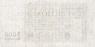 Germany 5.000.000.000.000 Mark, 1923 reverse
