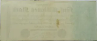 Germany 5.000.000 Mark, 1923 reverse