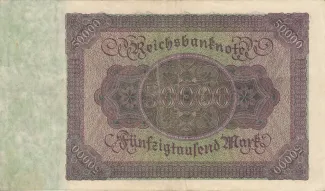 Germany 50.000 Mark, 1922 reverse