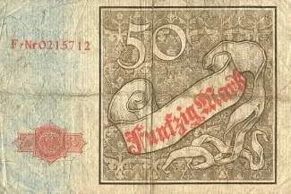 Germany 50 Mark, 1882 reverse