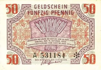 Germany 50 Pfennigs, 1947 obverse