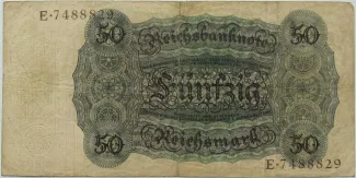 Germany 50 Reichsmark, 1924 reverse