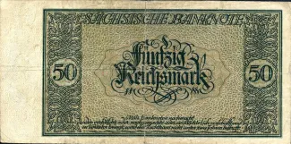 Germany 50 Reichsmark, 1924 reverse