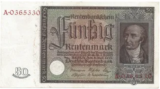 Germany 50 Rentenmark, 1934 obverse