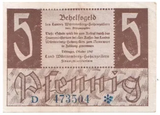 Germany 5 Pfennigs, 1947 obverse