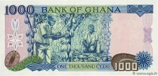 Ghana 1.000 Cedis, 1991-1996 reverse