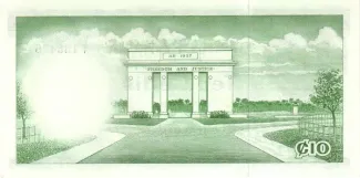 Ghana 10 Cedis, 1965 reverse