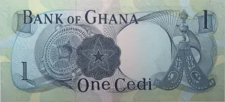 Ghana 1 Cedi, 1967-1971 reverse