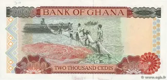 Ghana 2.000 Cedis, 1994-1996 reverse