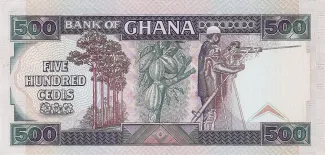Ghana 500 Cedis, 1986-1994 reverse