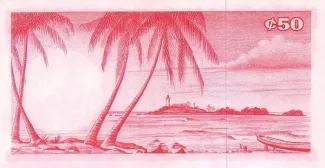 Ghana 50 Cedis, 1965 reverse