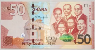 Ghana 50 Cedis, 2012-2017 obverse
