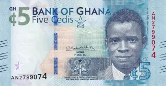 Ghana 5 Cedis, 2017 obverse