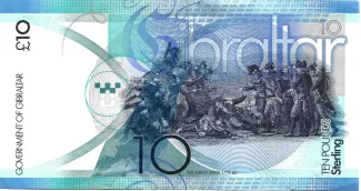 Gibraltar 10 Pounds - Elizabeth II, 2010-2016 reverse