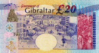 Gibraltar 20 Pounds, 2004 P-31 reverse