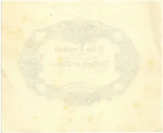Glarus 10 Francs, 1875 reverse