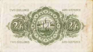 Grenada 2 Shillings, 1920 reverse