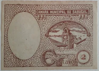 Guarda, District of 2 Centavos, 1920 reverse