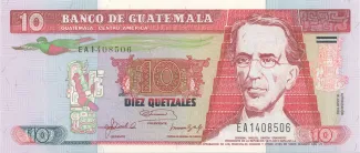 Guatemala 10 Quetzales, 1992 image