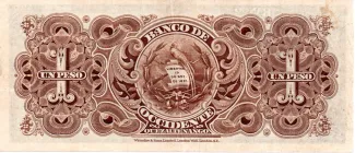 Guatemala 1 Peso, 1900-1921 reverse