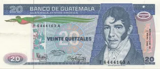 Guatemala 20 Quetzales, 1987 image
