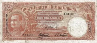 Guatemala 2 Quetzales, 1928 image